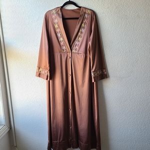 VTG Silky 70s Night  Gown Dress